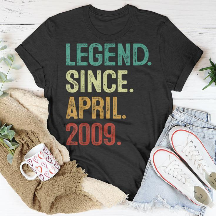14 Years Old Legend Since April 2009 14Th Birthday Unisex T-Shirt Unique Gifts