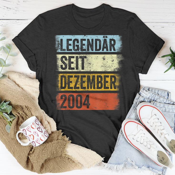 18 Geburtstag Mann 18 Jahre Legendär Seit Dezember 2004 T-Shirt Lustige Geschenke