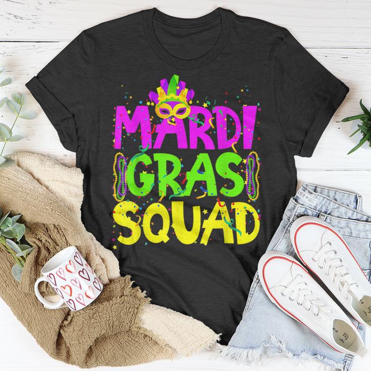 Mardi Gras Squad Party Costume Outfit - Funny Mardi Gras  Unisex T-Shirt