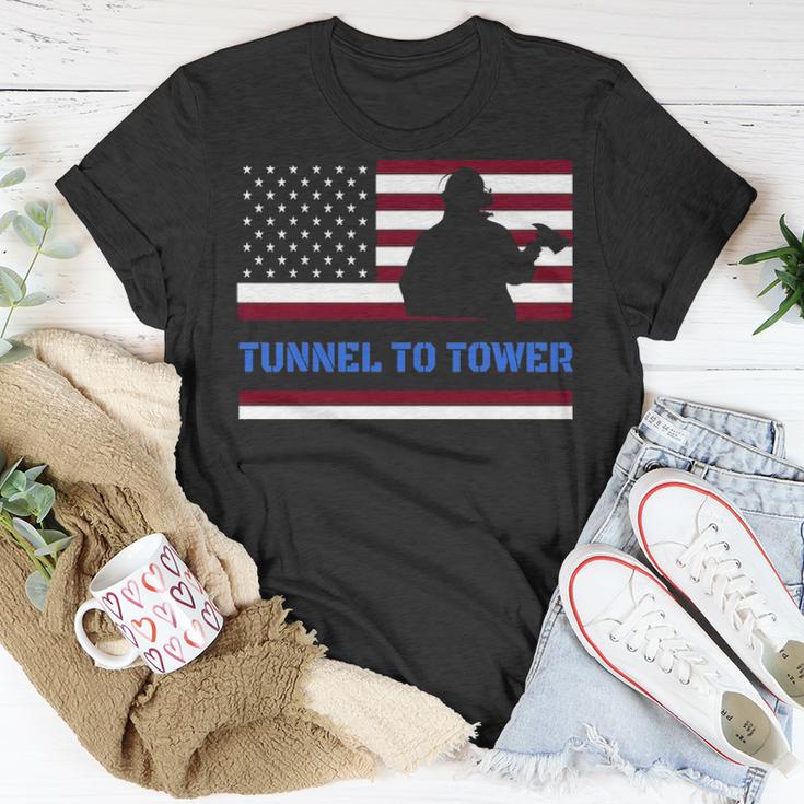 Rush Tunnel To Tower   Vintage Firefighter Gift V2 Unisex T-Shirt