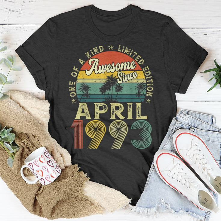 30Th Birthday Awesome Since April 1993 30 Years Old Gift Men Unisex T-Shirt Unique Gifts