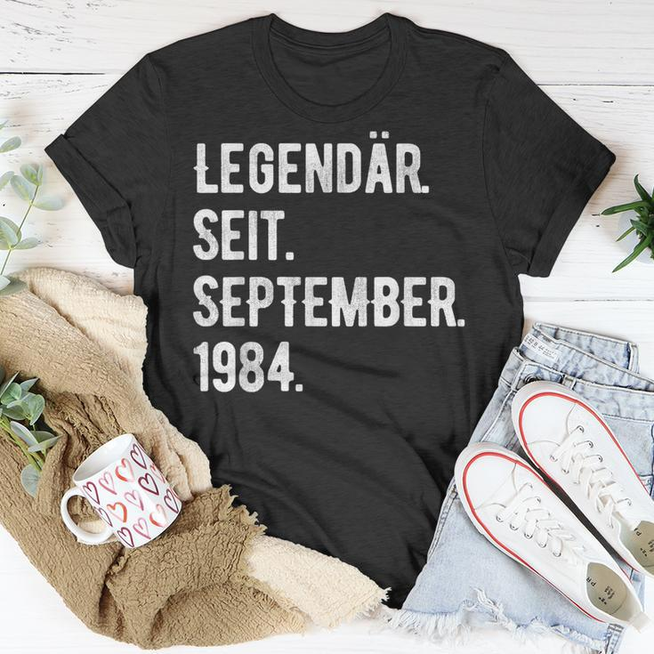 39 Geburtstag Geschenk 39 Jahre Legendär Seit September 198 T-Shirt Lustige Geschenke
