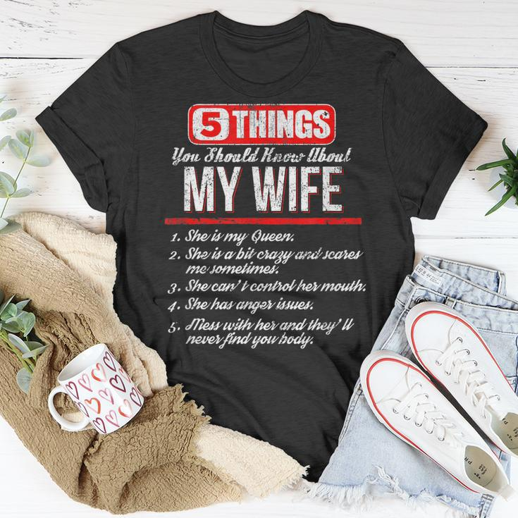 5 Things You Should Know About My Wife Best T-Shirt Funny Gifts