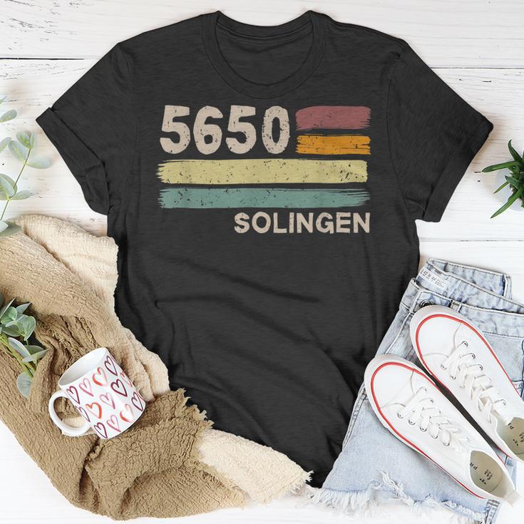 5650 Solingen Retro Postleitzahlen Alte Plz Vintage T-Shirt Lustige Geschenke