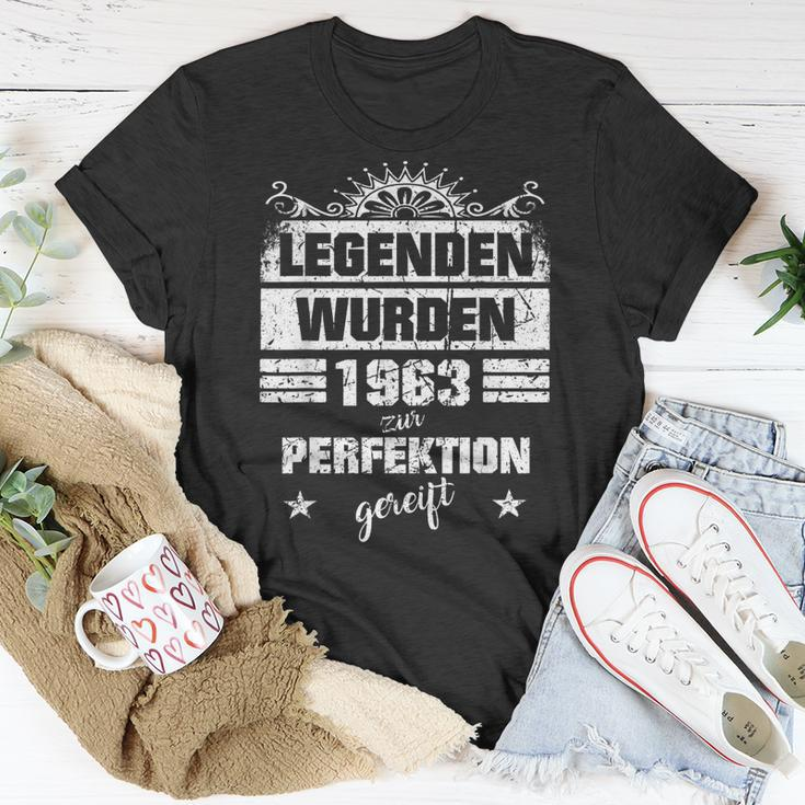 60. Geburtstag Herren T-Shirt, Legende 1963 für Papa & Opa Lustige Geschenke