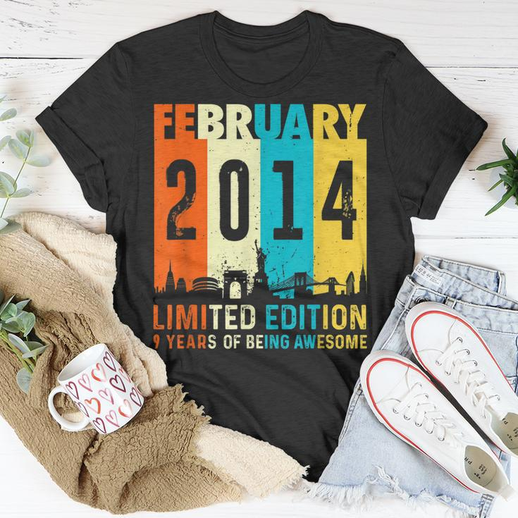 9 Limitierte Auflage Hergestellt Im Februar 2014 9 T-Shirt Lustige Geschenke