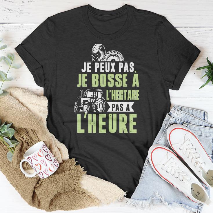 Agriculteur-Je Bosse À Lhectare T-Shirt Lustige Geschenke