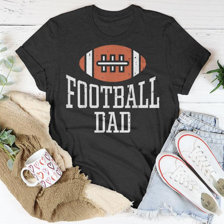 American Football Dad Vintage Game Day Sports Lover Fan Dad T-Shirt Funny Gifts