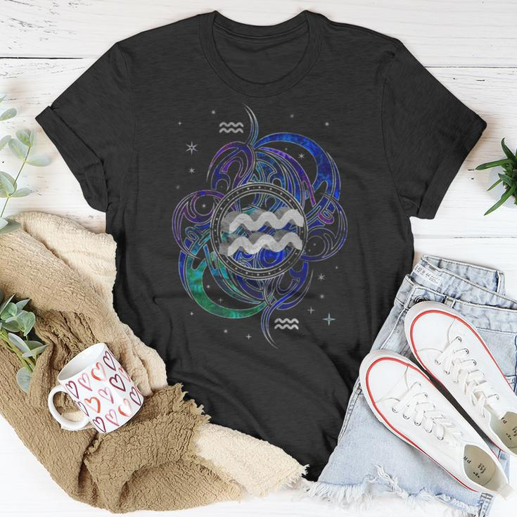 Aquarius Zodiac Sign Air Element Unisex T-Shirt Unique Gifts