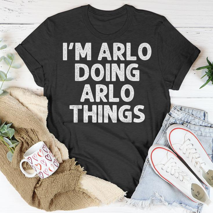 Arlo Doing Name Things Personalized Joke Men T-Shirt Funny Gifts