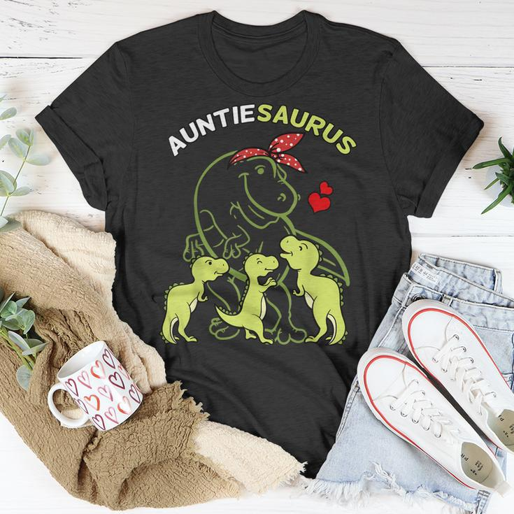 Auntiesaurus Auntie Tyrannosaurus Dinosaur Aunt & Uncle Day Unisex T-Shirt Unique Gifts