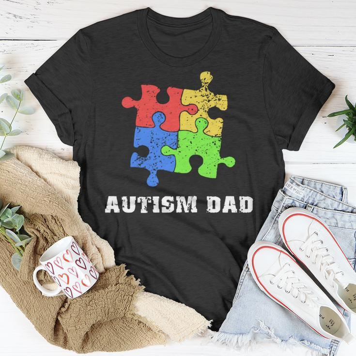 Autism DadEducate Love Support Gift Unisex T-Shirt Unique Gifts