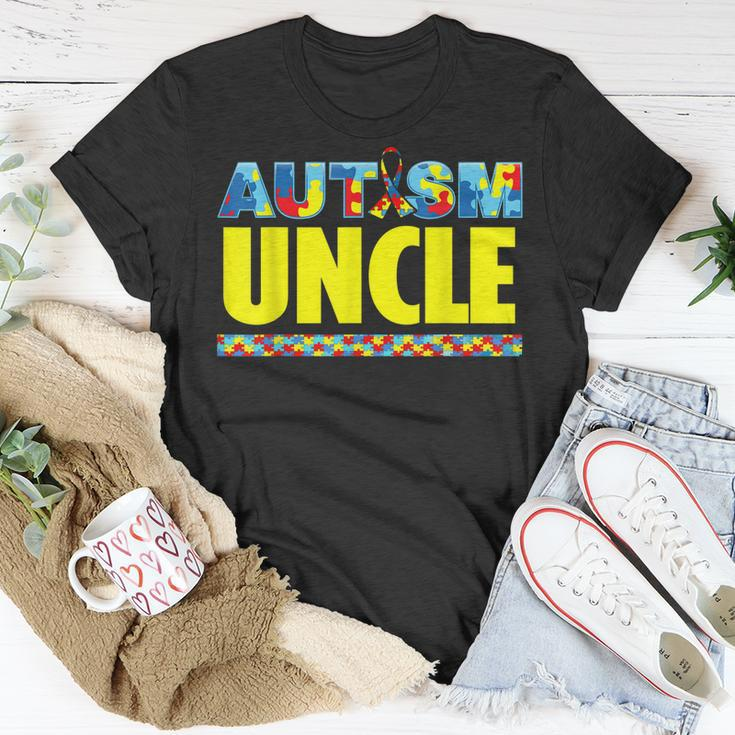 Autism Uncle Awareness Support Unisex T-Shirt Unique Gifts