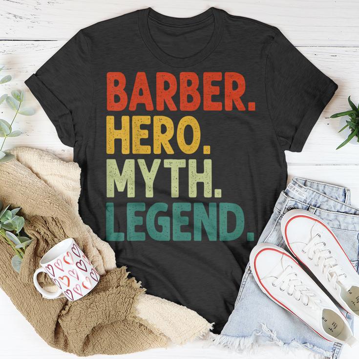 Barber Hero Myth Legend Retro Vintage Barbier T-Shirt Lustige Geschenke