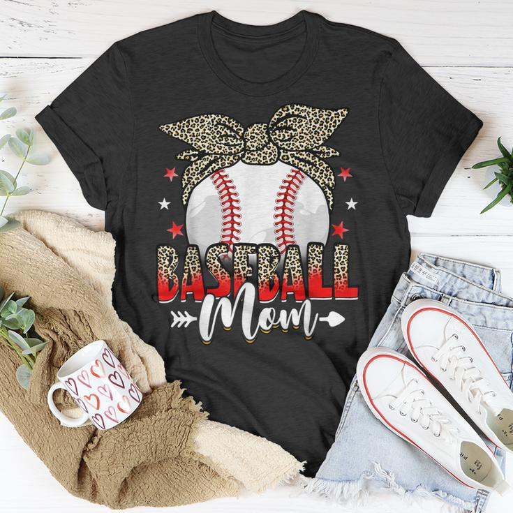 Baseball Mom Life Game Day Leopard Cute Mothers Day Unisex T-Shirt Unique Gifts