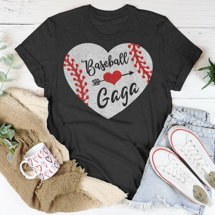 Baseball Softball Ball Heart Gaga Grandma Mothers Day Gift Unisex T-Shirt Unique Gifts