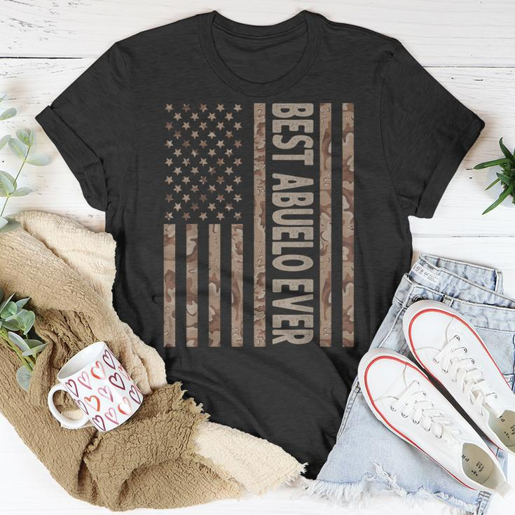 Best Abuelo Ever Us American Flag Funny Grandpa Fathers Day Gift For Mens Unisex T-Shirt Funny Gifts