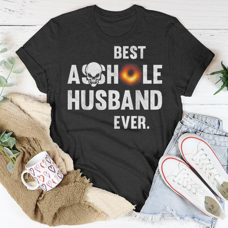 Best Asshole Husband Ever Back Hole Funny Father Day Unisex T-Shirt Unique Gifts