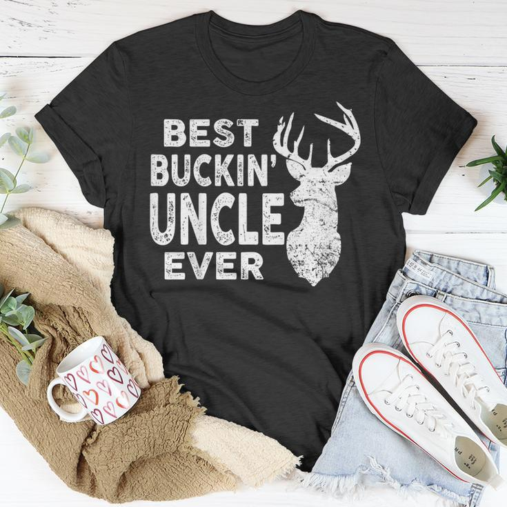 Best Buckin Uncle Ever Shirt Deer Hunting Fathers Day Gift V2 Unisex T-Shirt Unique Gifts