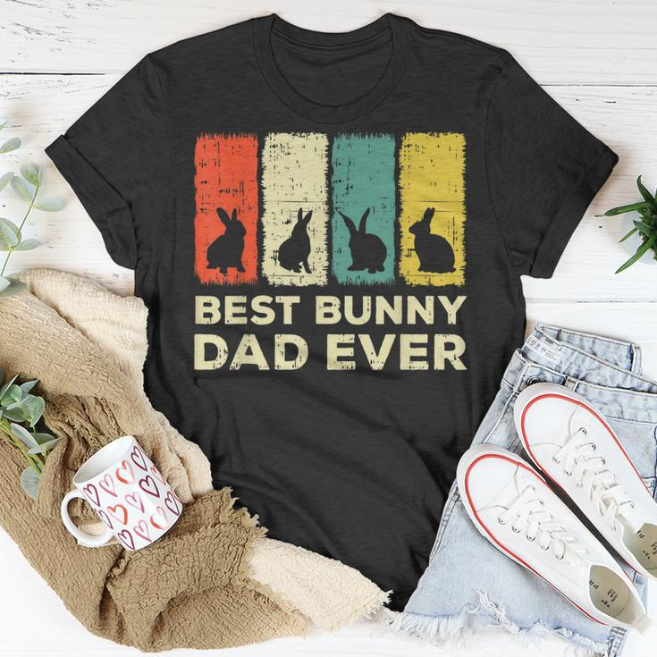 Mens Best Bunny Dad Ever Rabbit Dad Rabbit Bunny T-Shirt Funny Gifts