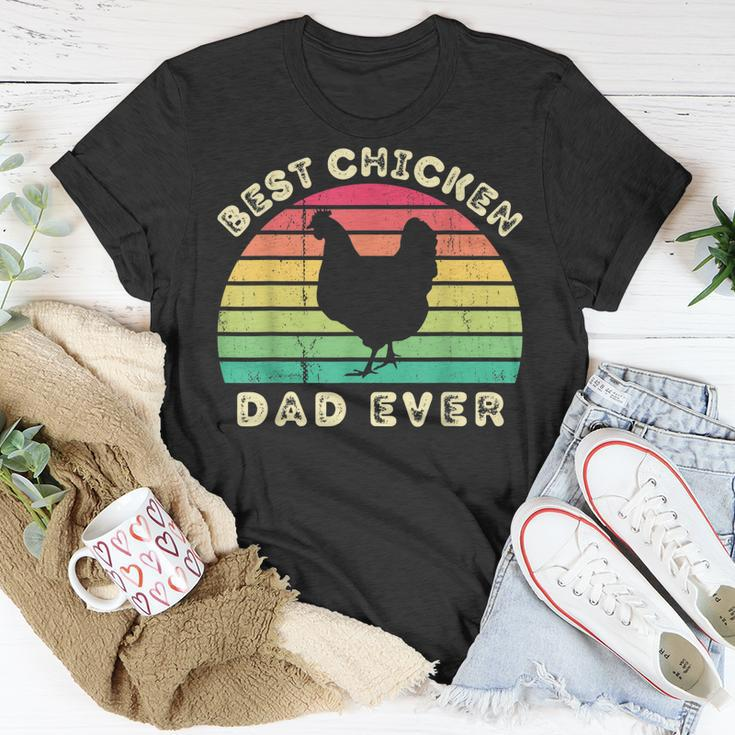 Best Chicken Dad Ever For Men Fathers Day Unisex T-Shirt Funny Gifts