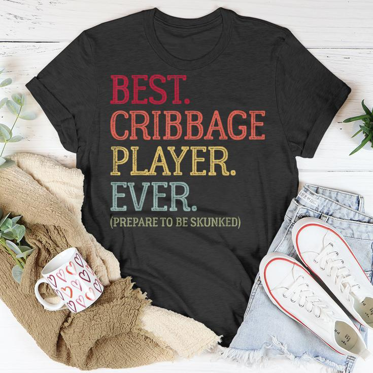 Best Cribbage Player Ever Prepare To Be Skunked Vintage Unisex T-Shirt Funny Gifts