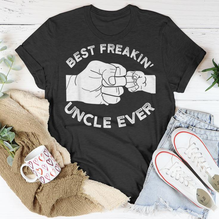Best Freakin Uncle Ever Baby Announcement Gift For Mens Unisex T-Shirt Unique Gifts