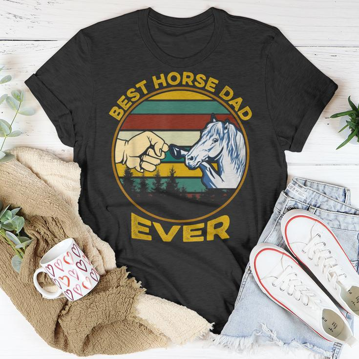 Best Horse Dad Ever Vintage Fathers Day T-Shirt Funny Gifts