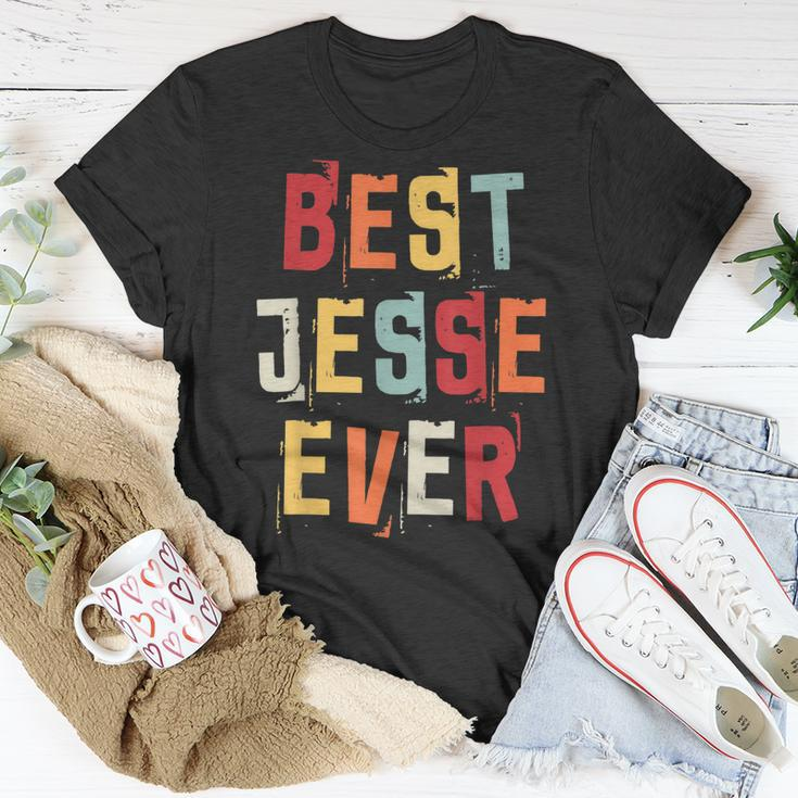 Best Jesse Ever Popular Retro Birth Names Jesse Costume Unisex T-Shirt Funny Gifts