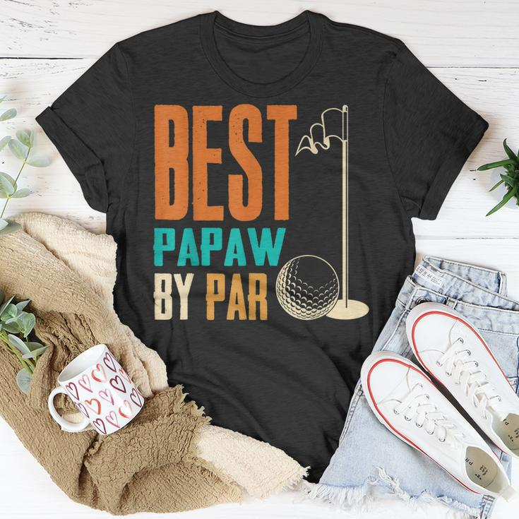 Best Papaw By Par Vintage Retro Golf Lover Grandpa Gift Unisex T-Shirt Unique Gifts