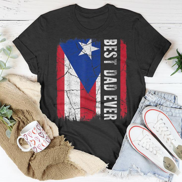 Best Puerto Rican Dad Ever Puerto Rico Daddy Fathers Day T-Shirt Funny Gifts