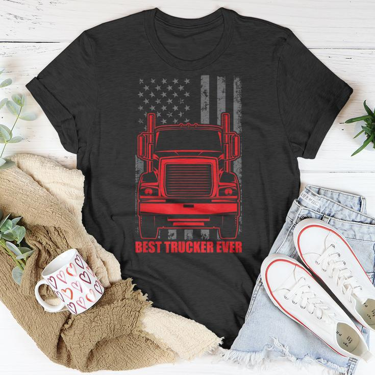 Best Trucker Ever | Truck Driver Gift For Any Trucker Unisex T-Shirt Funny Gifts