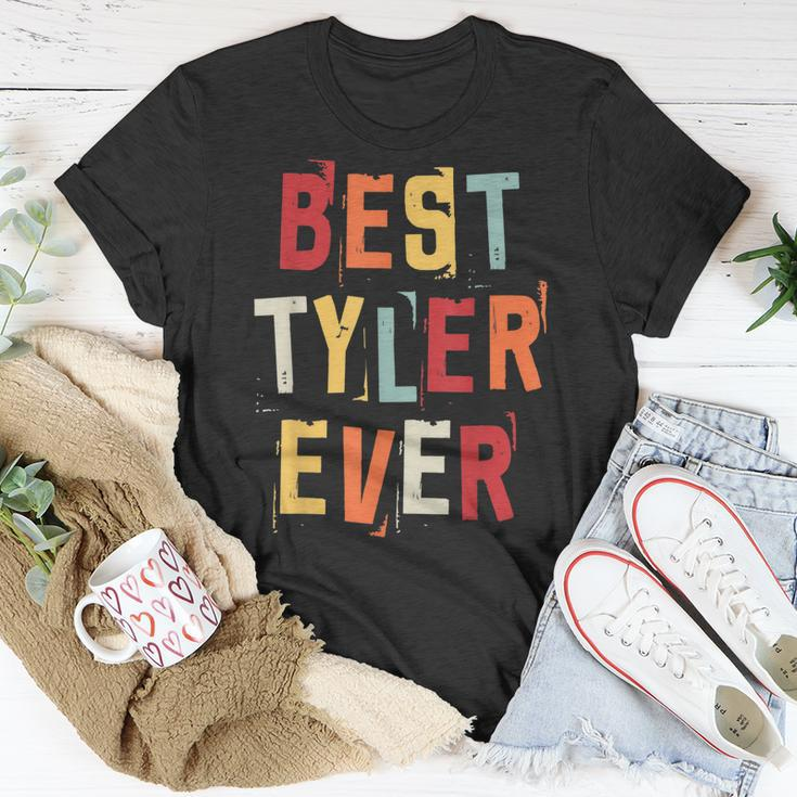 Best Tyler Ever Popular Retro Birth Names Tyler Costume Unisex T-Shirt Funny Gifts