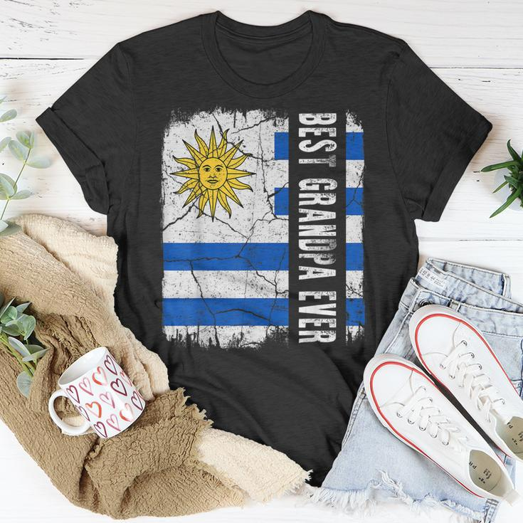 Best Uruguayan Grandpa Ever Uruguay Grandpa Fathers Day Unisex T-Shirt Funny Gifts