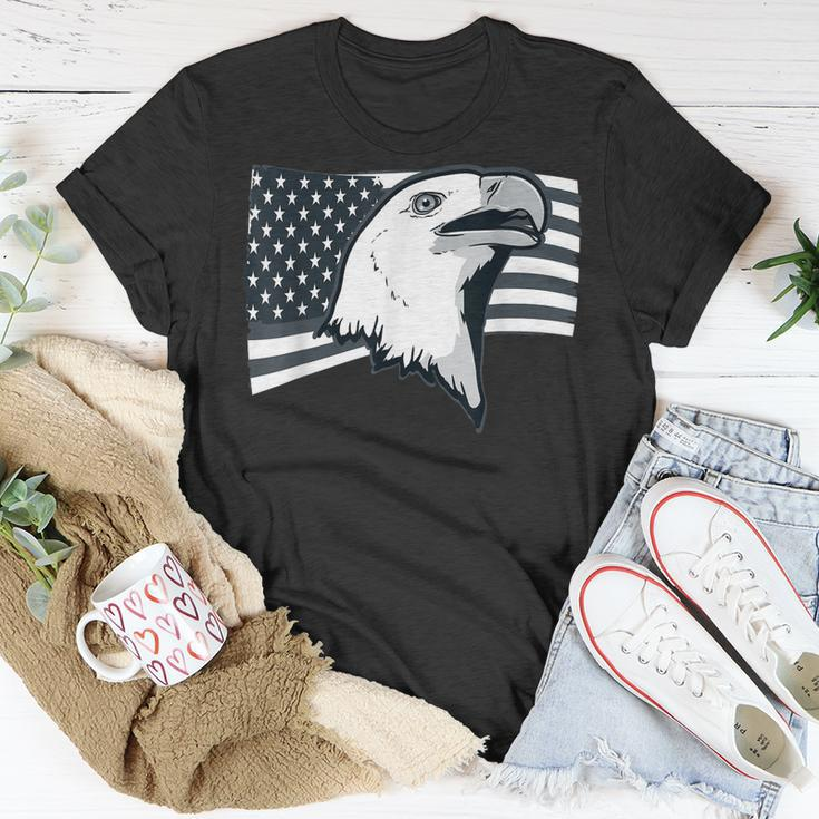 Bird Brave Amerikanische Flagge T-Shirt Lustige Geschenke