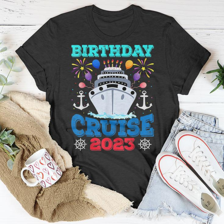 Birthday Cruise Squad Birthday Party Cruise Squad 2023 V2 T-Shirt Funny Gifts