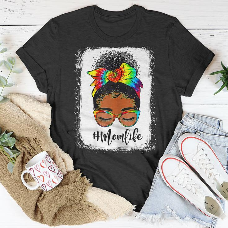 Black Women Tie Dye Mom Life Mothers Day Mothers Women Mama Gift For Womens Unisex T-Shirt Unique Gifts