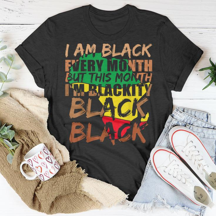 Blackity Black Every Month Black History Bhm African V5 T-Shirt Funny Gifts