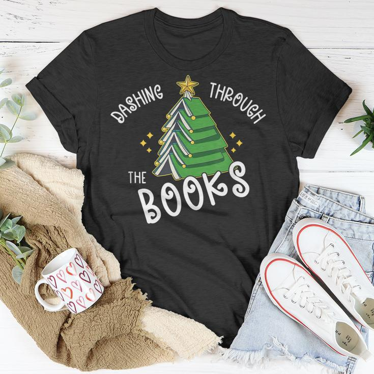 Book Lover Christmas Tree Holiday Reading Love To Read T-shirt Personalized Gifts