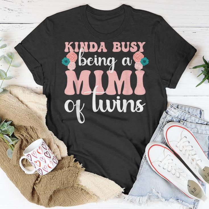 Busy Being A Mimi Of Twins Twin Mimi T-shirt - Thegiftio