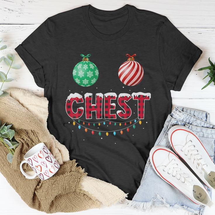 Chest Nuts Christmas Shirt Funny Matching Couple Chestnuts Unisex T-Shirt Unique Gifts
