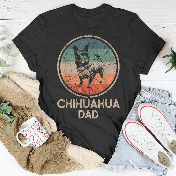 Chihuahua Dog Vintage Chihuahua Dad T-Shirt Funny Gifts