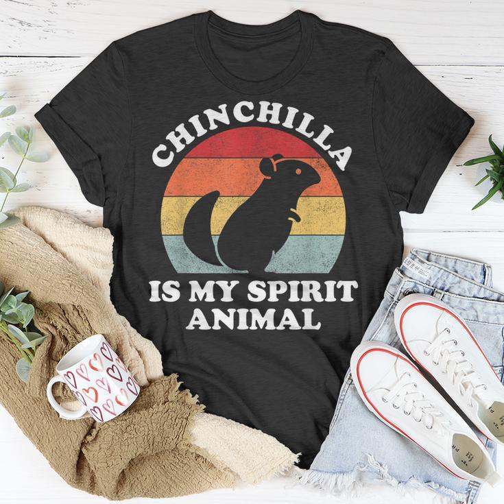 Chinchilla Ist Mein Geistertier Süßer Tierliebhaber T-Shirt Lustige Geschenke