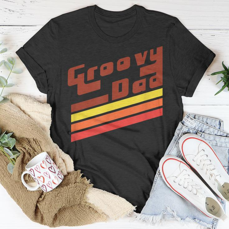 Mens Classic Vintage Retro 70S Groovy Dad T-Shirt Funny Gifts