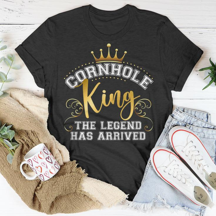 Cornhole King Legend Has Arrived Vintage T-Shirt Lustige Geschenke