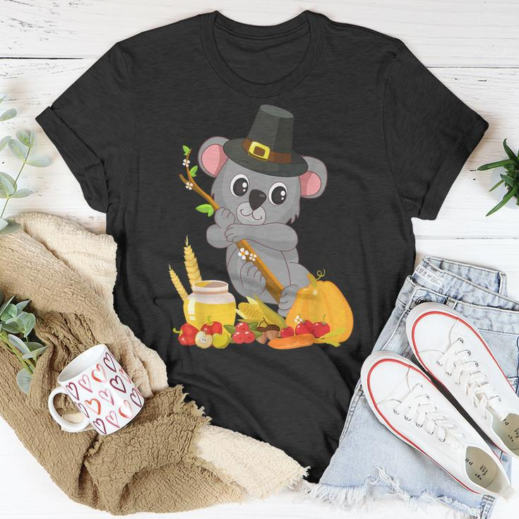Cute Koala Bear Pilgrim - Happy Thanksgiving Holiday Autumn T-shirt Funny Gifts