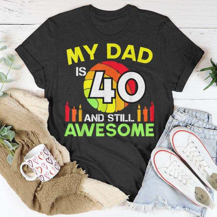 My Dad Is 40 And Still Awesome Vintage 40Th Birthday Father T-Shirt Funny Gifts
