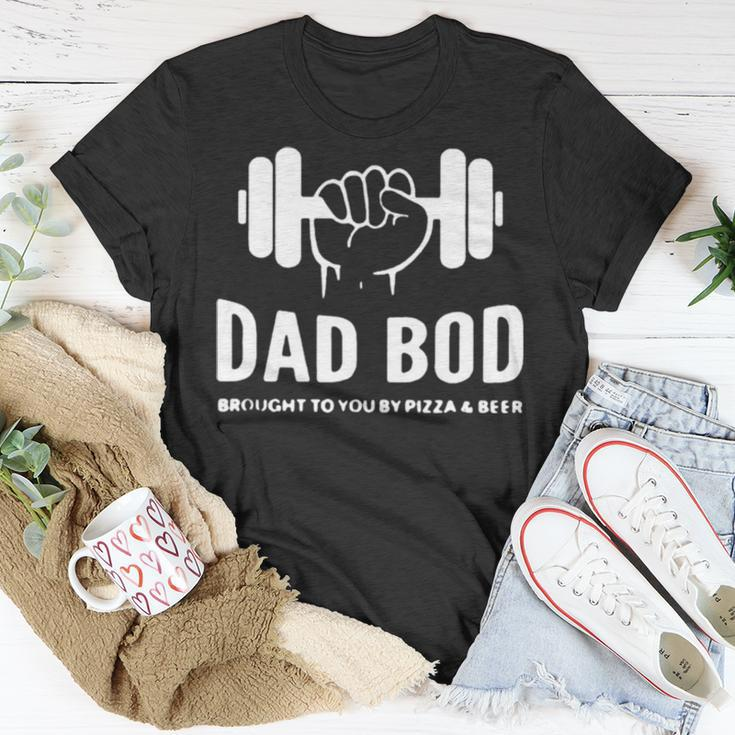 Dad Bod Brought To You By Pizza And Beer Unisex T-Shirt Unique Gifts