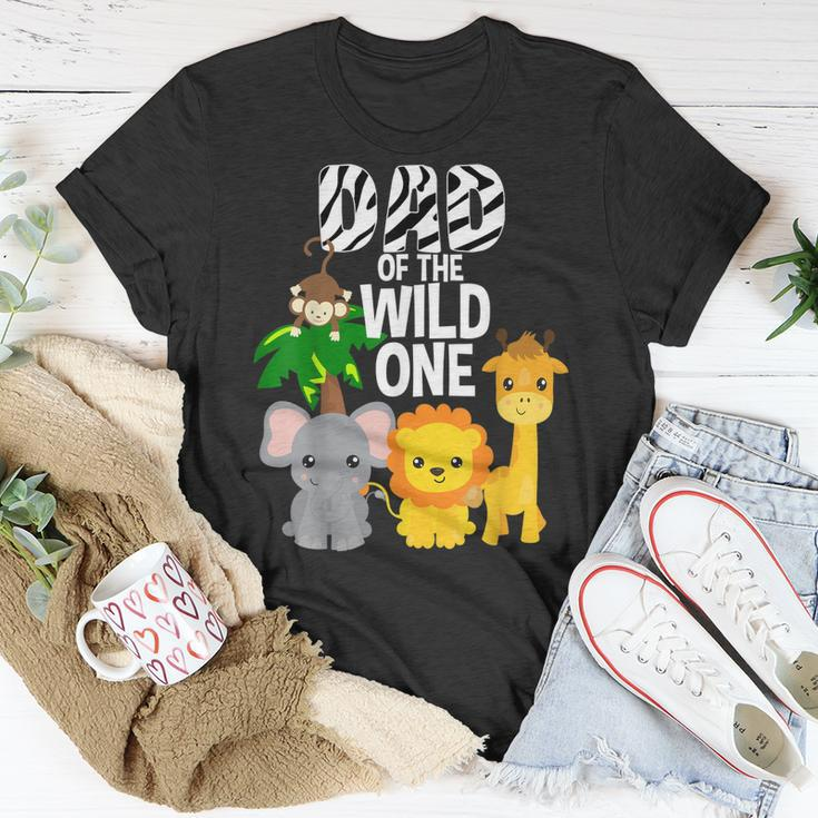 Dad des Wilden Einzigen Zoo-Thema Geburtstag Safari Dschungel Tier T-Shirt Lustige Geschenke