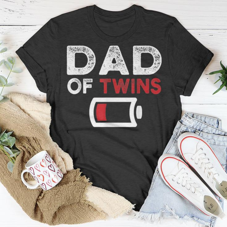 Dad Of Twins Fathers Day Gifts Unisex T-Shirt Funny Gifts